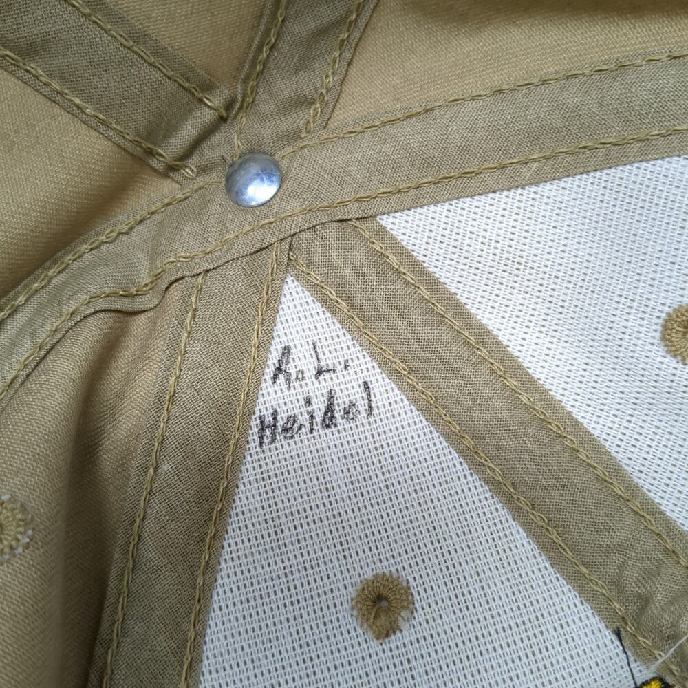 Can Do! Snapback Hat Brown One Size Embroidered Adjustable 6 Panel - Picture 9 of 10